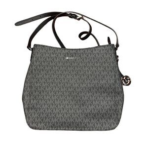 Michael Kors Women's Grey and Black Bag